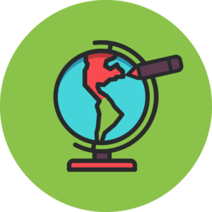 Changing the world - Green circle