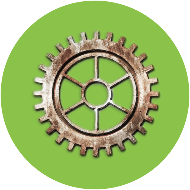 Gear image – Green circle Gear image - Green circle